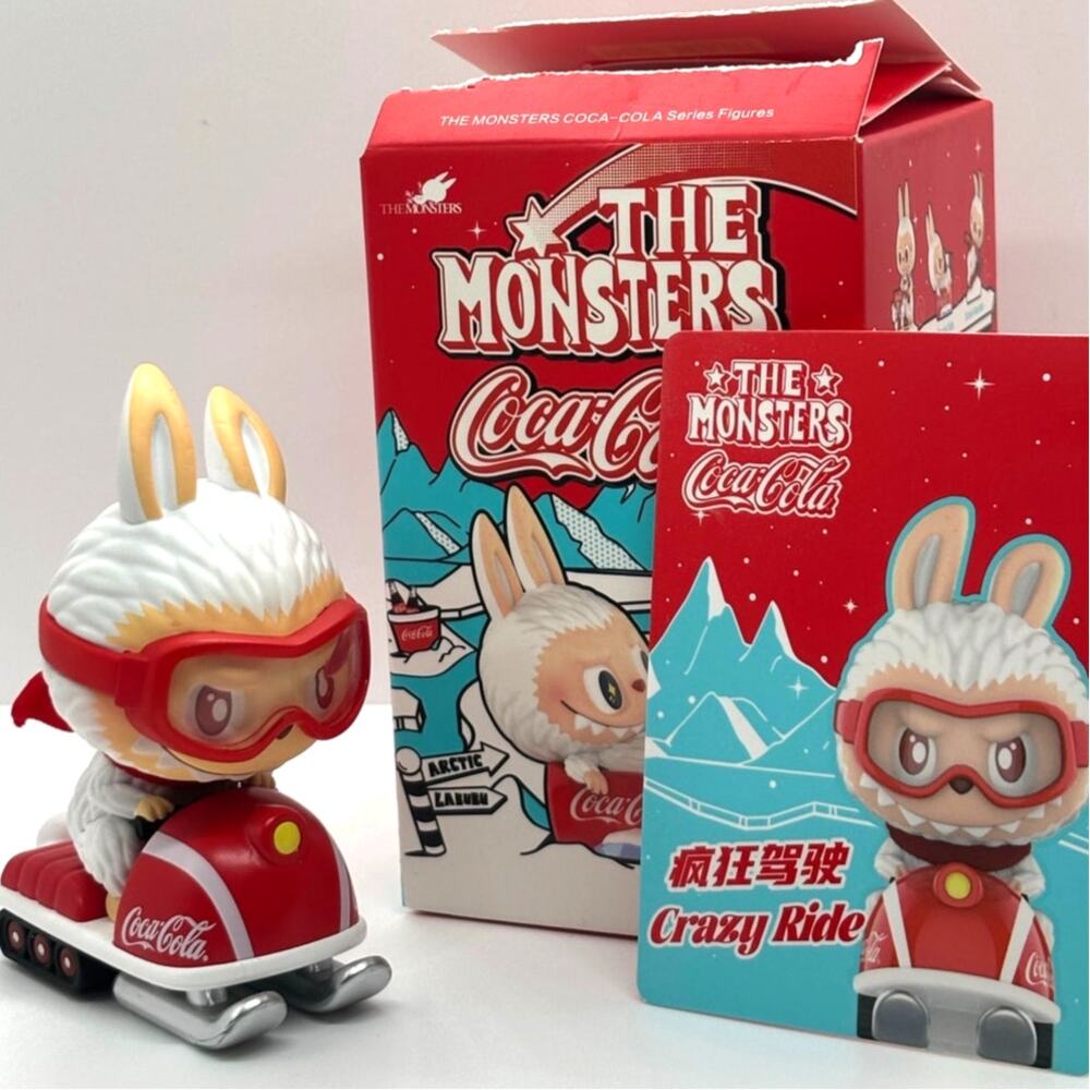Authentic Pop Mart The Monsters Labubu X Coca-Cola, Crazy Ride Figure - New